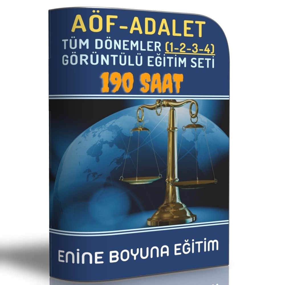 AÖF Adalet Önlisans USB Eğitim Seti (1-2 Sınıf)