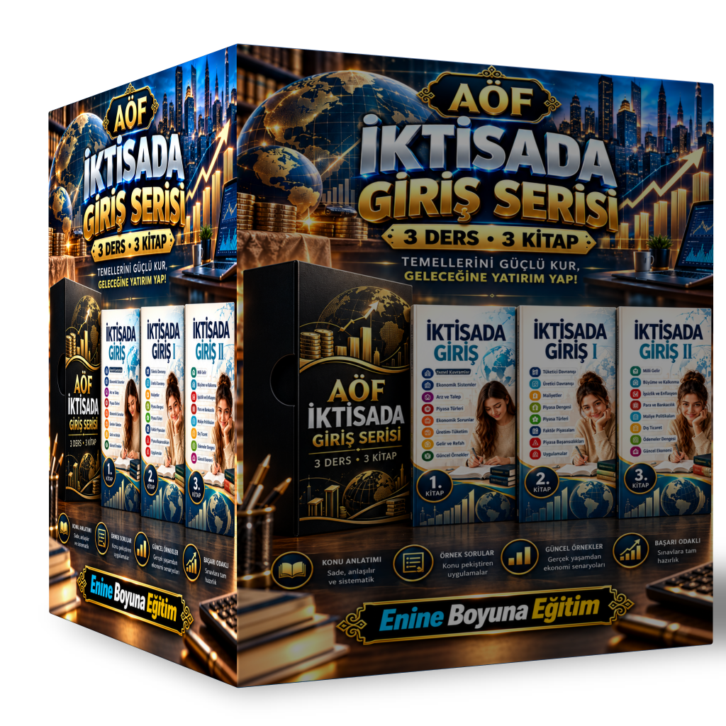 AÖF İKTİSADA GİRİŞ TAM SET – 3 KİTAP