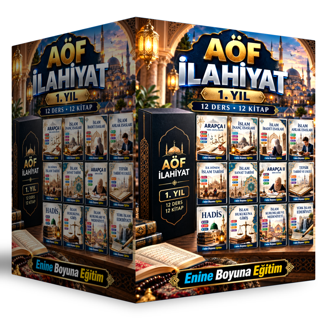 Aöf İlahiyat 1. Sınıf Tam Paket – 12 Kitap (Birinci ve İkinci Yarıyıl Tamamı)