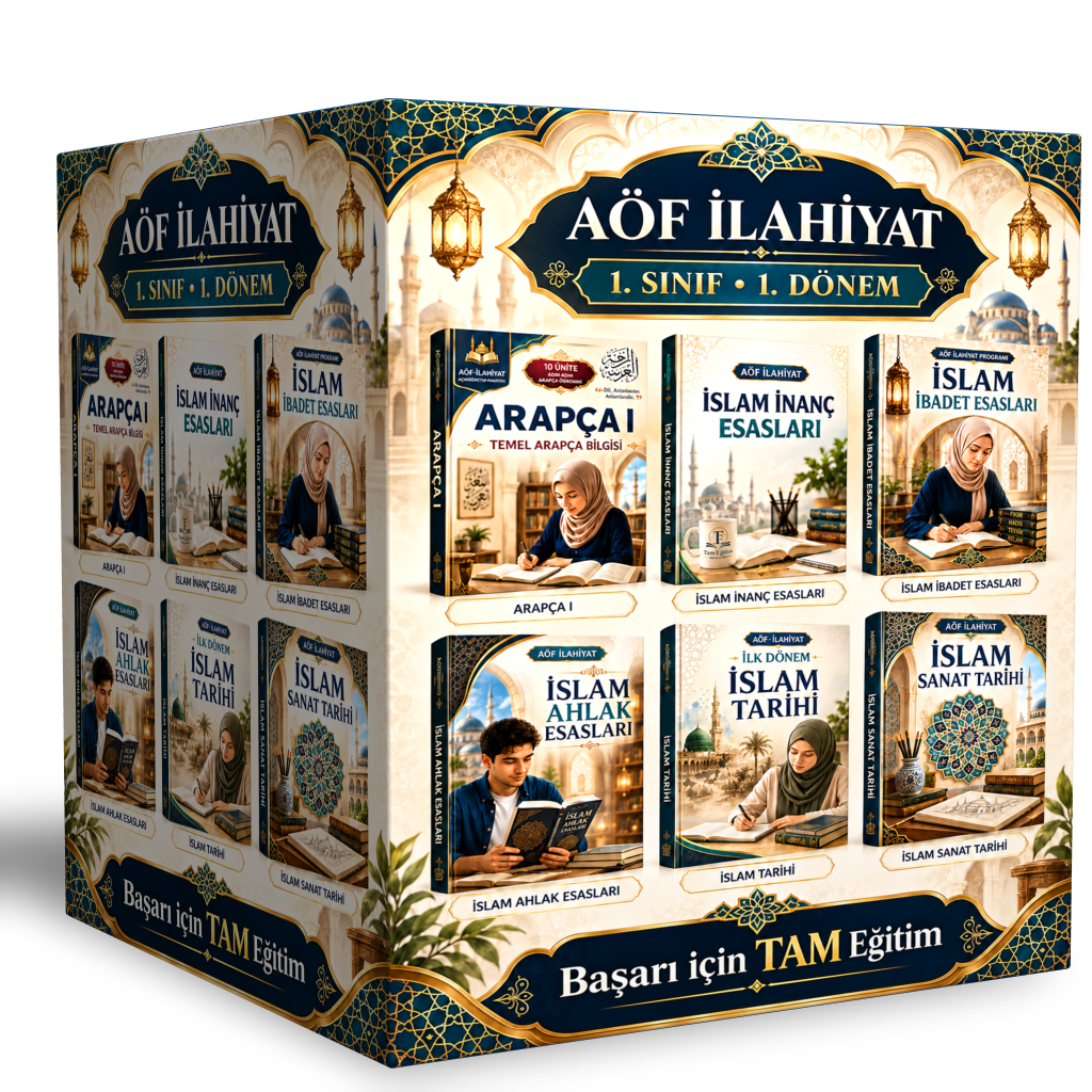 AÖF İlahiyat 1. Sınıf 1. Dönem Kitap Seti 