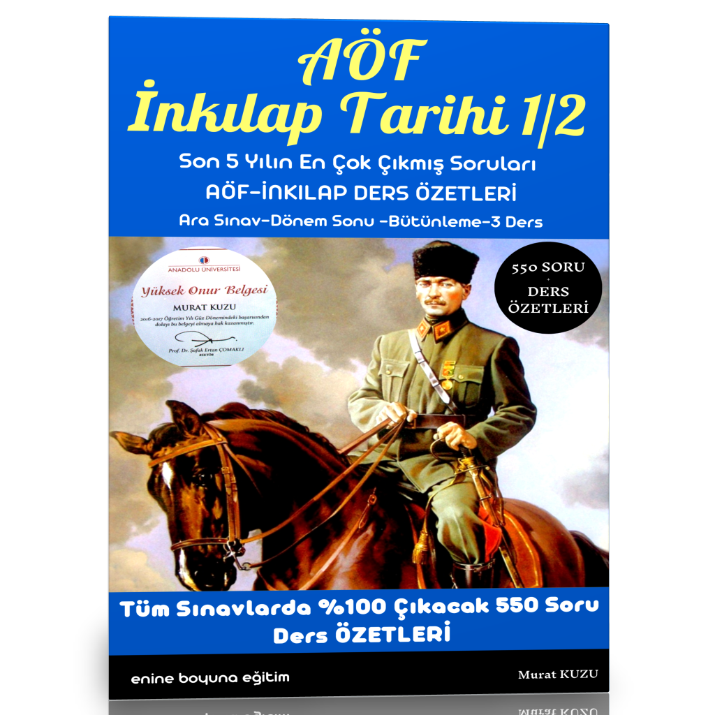 AÖF İnkılap Tarihi Ders Özetli Soru Bankası (1-2)