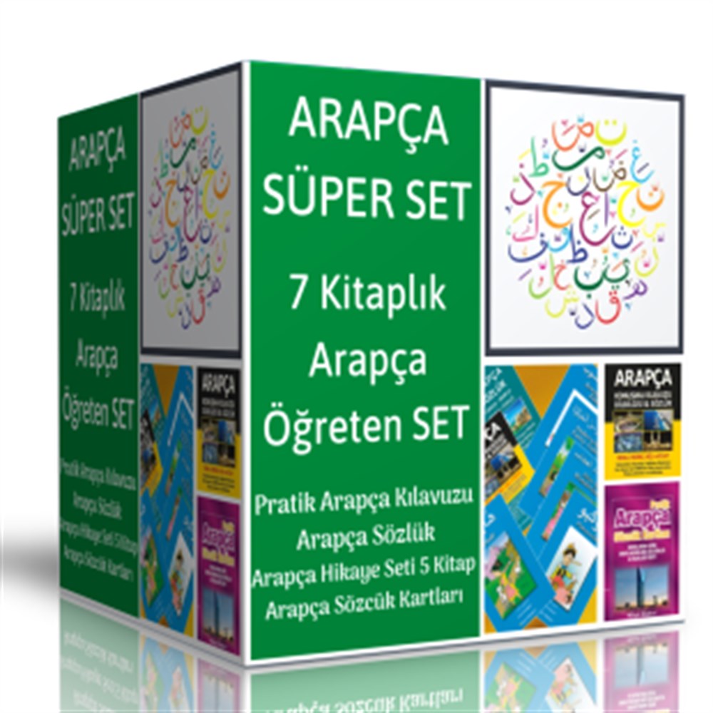 Arapça Öğreten Kitap Seti (7 Kitap + Dil Kartları)