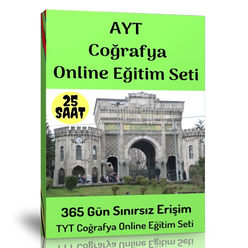 AYT Coğrafya Online Görüntülü Eğitim Seti