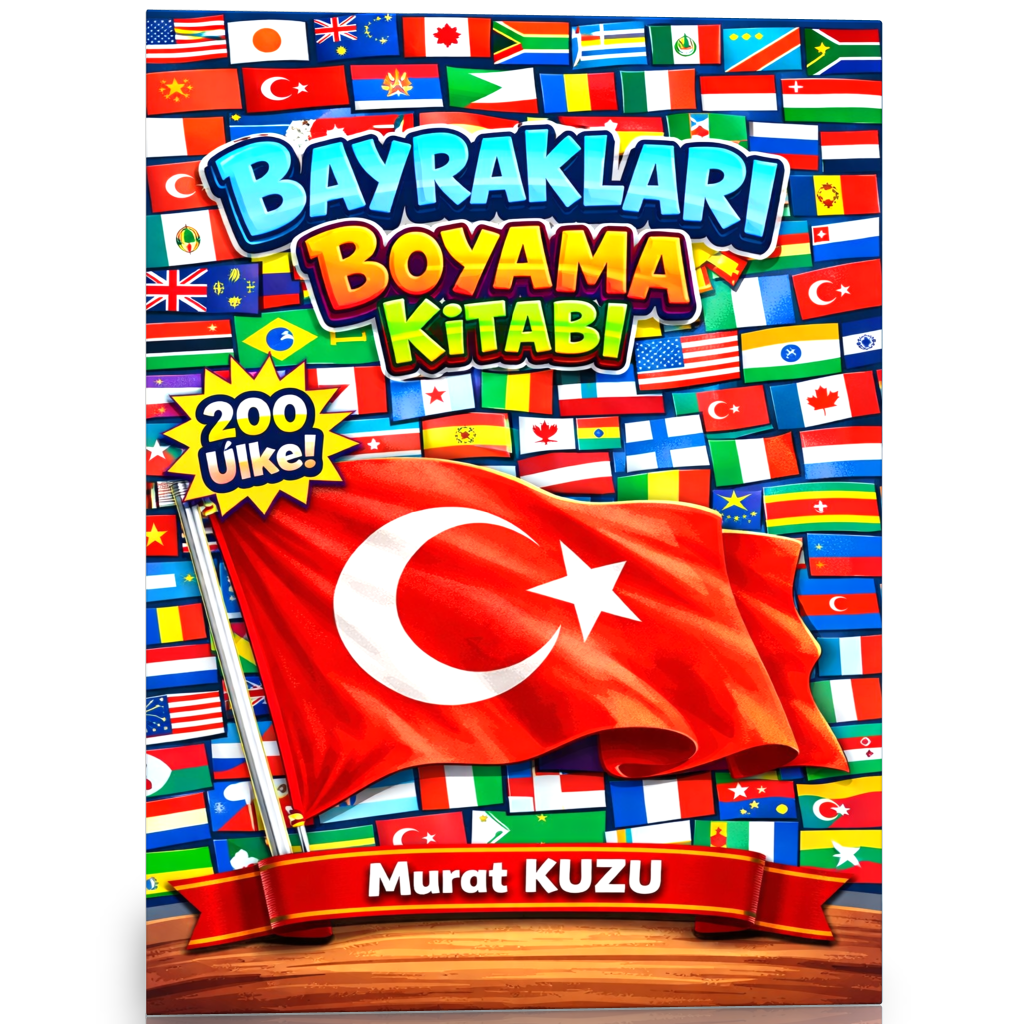 Bayrakları Boyama Kitabı – 200 Dünya Bayrağı Boyama