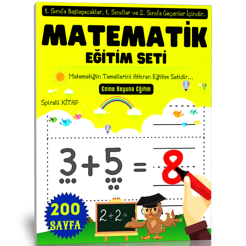 Birinci ve İkinci Sınıflar İçin Süper Matematik Eğitim Kitabı 