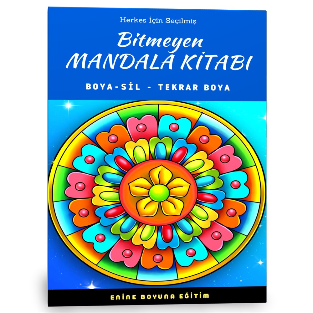 Bitmeyen Mandala Kitabı (Boya Sil Mandala)