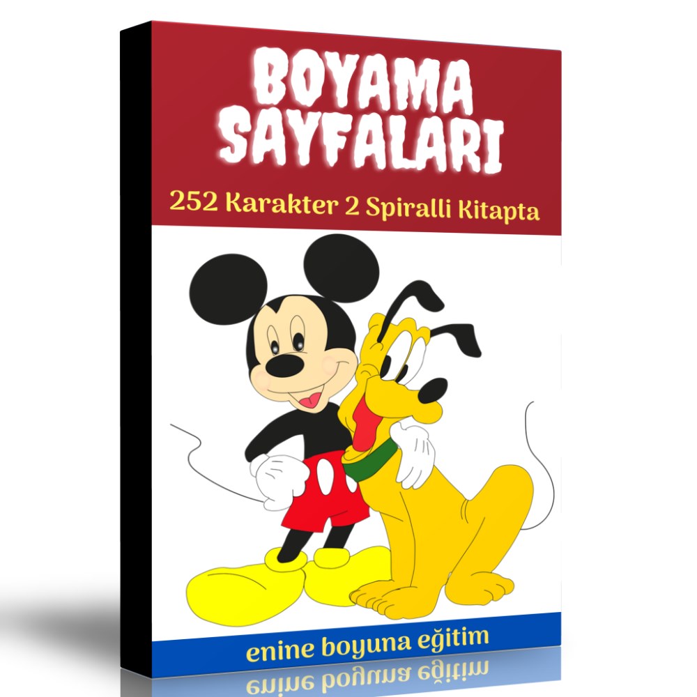 Boyama Sayfaları Kitap Seti (2 Spiralli Kitap)