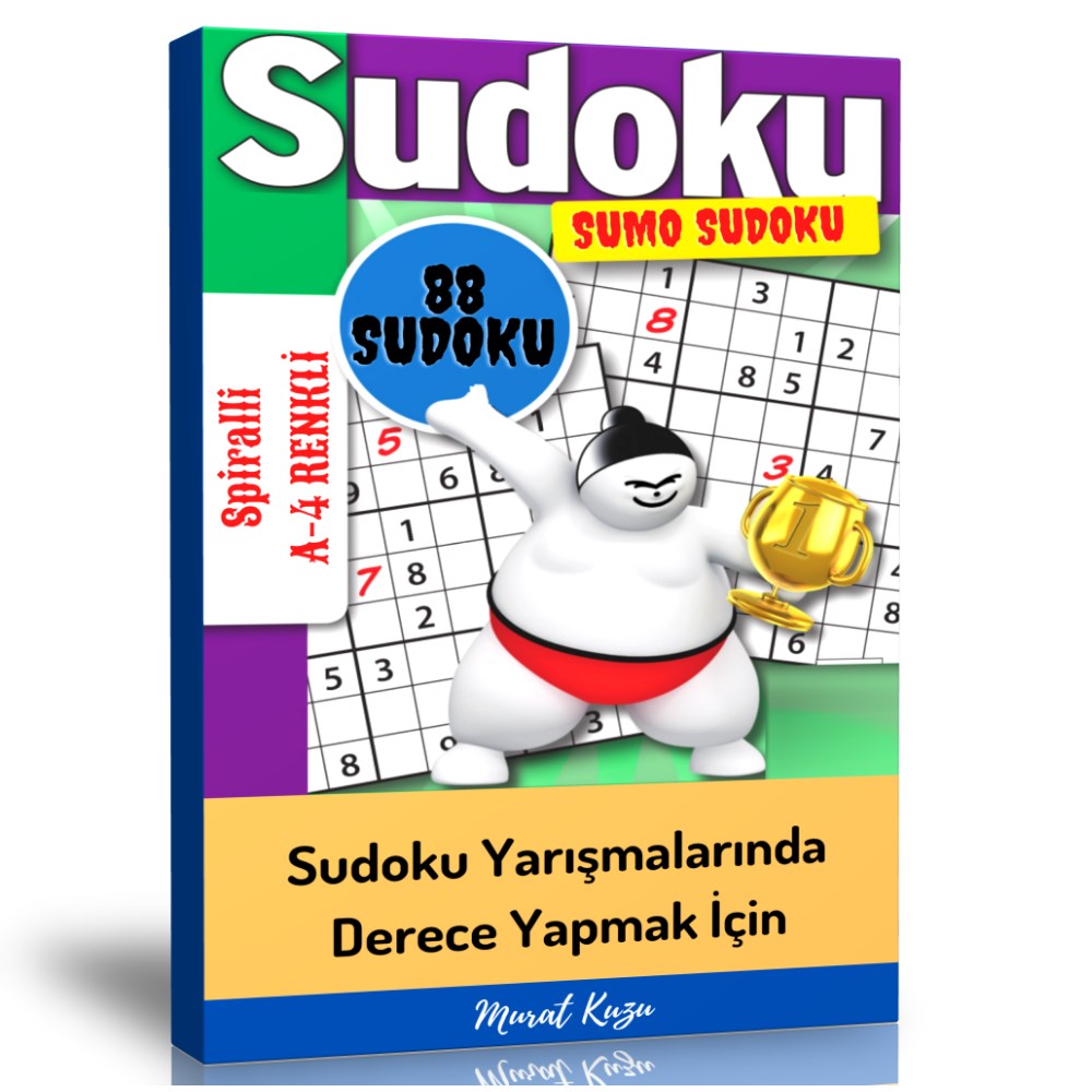 Büyük BOY SUMO Sudoku Yarışmalarına Hazırlık Kitabı (Seçilmiş 88 Sudoku)