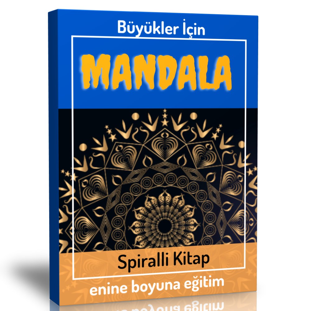 Büyükler İçin MANDALA Spiralli Kitap