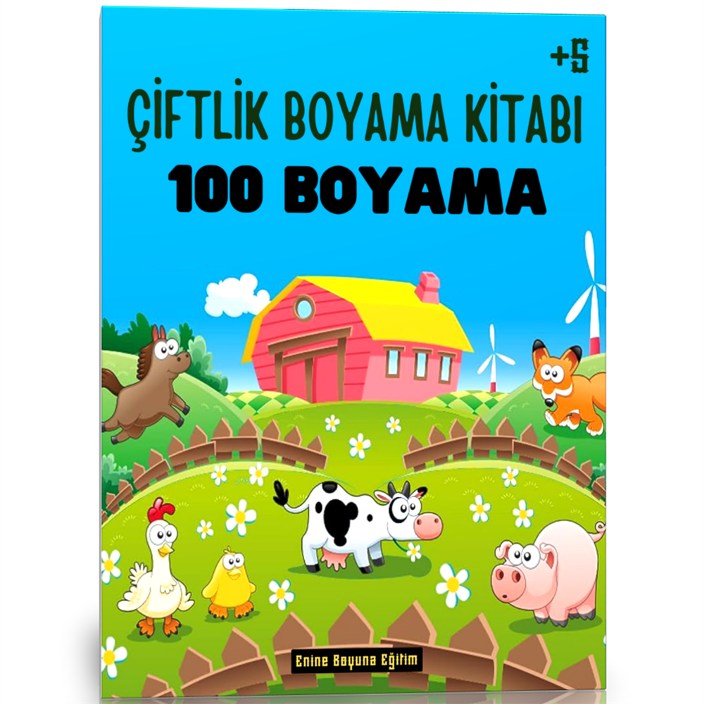 Çiftlik Boyama Kitabı (100 TAM Sayfa Boyama)