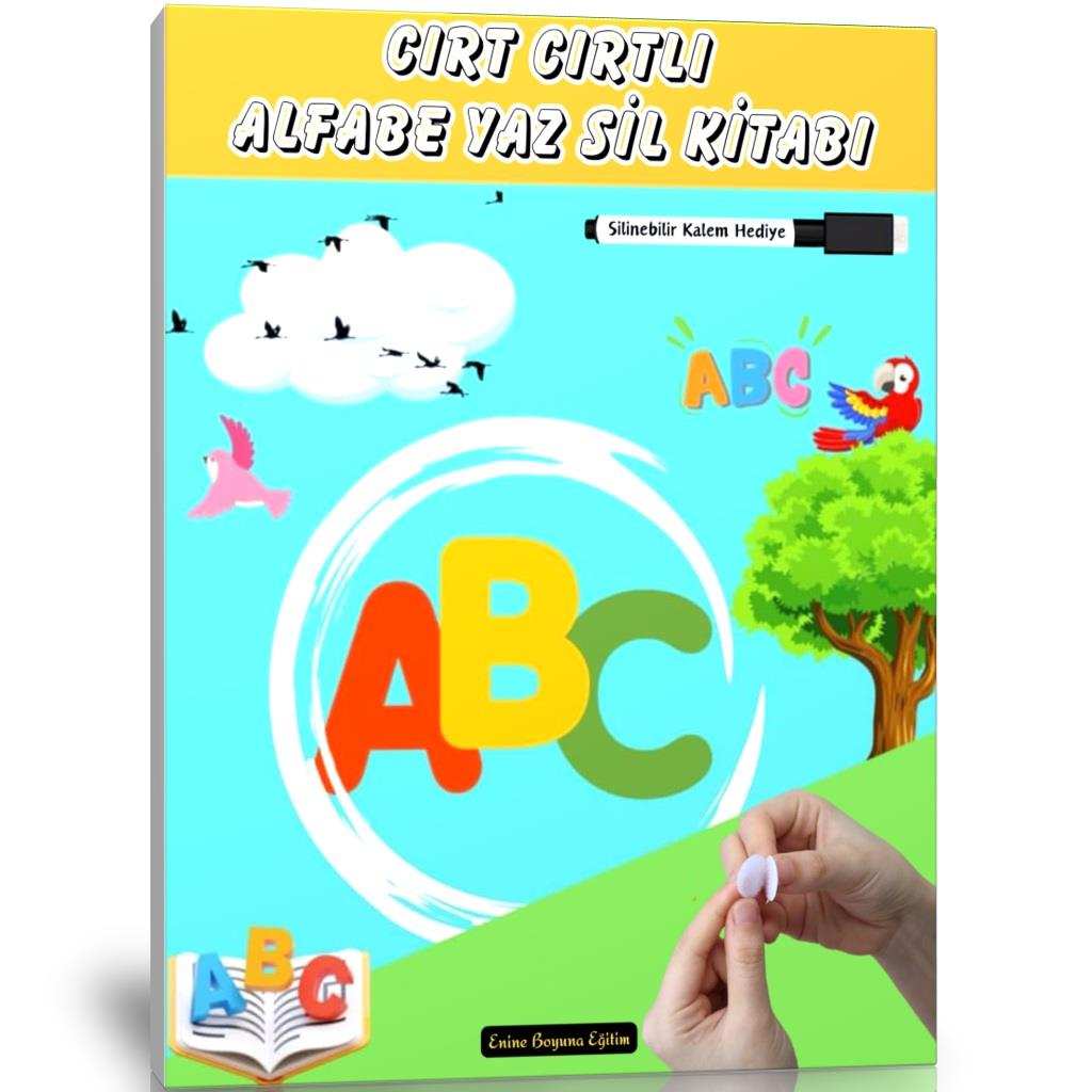 Cırt Cırtlı Alfabe YAZ-SİL Kitabı