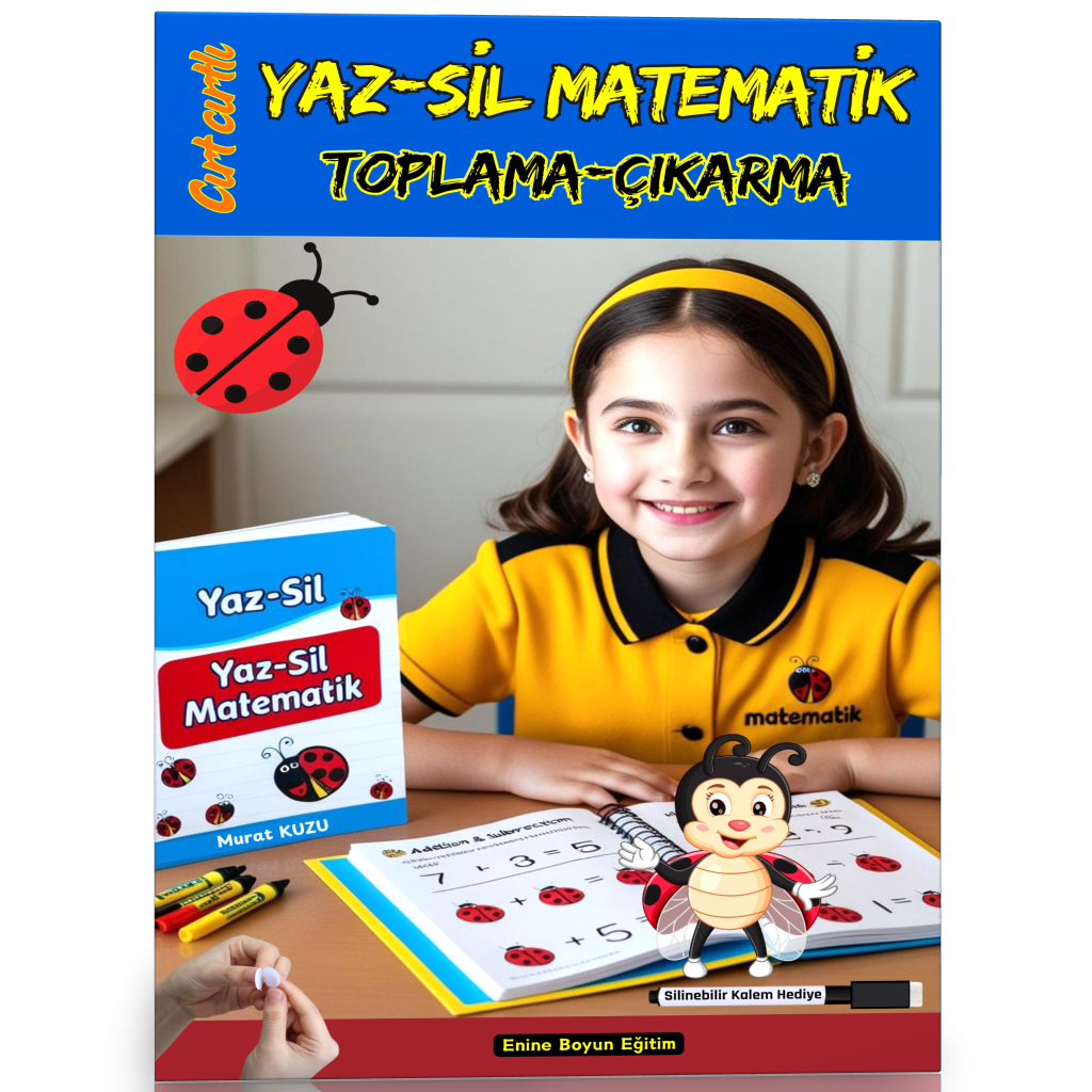 Cırt Cırtlı Matematik Toplama-Çıkarma YAZ-SİL Kitabı