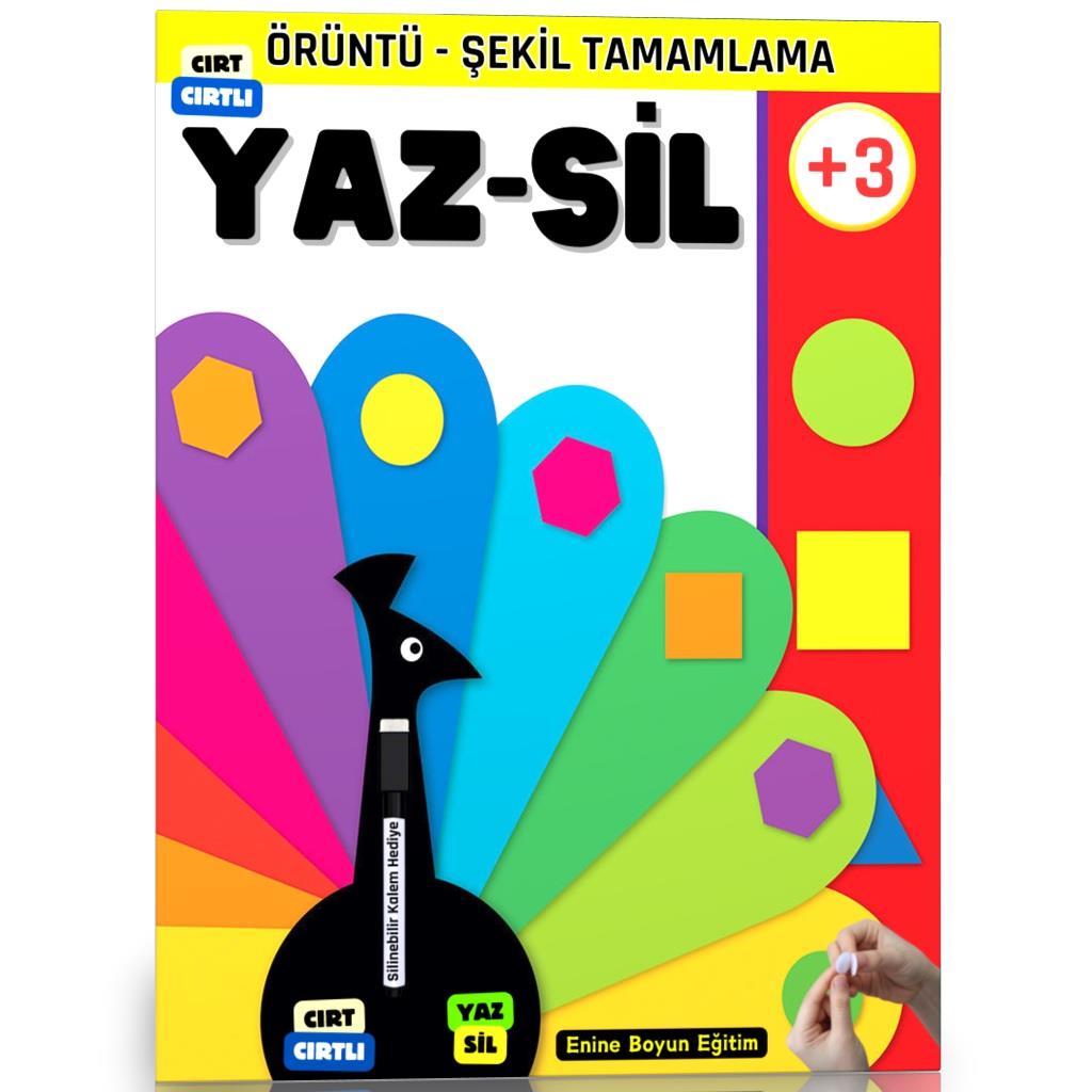 Cırt Cırtlı Örüntü Şekil Tamamlama YAZ-SİL Kitabı