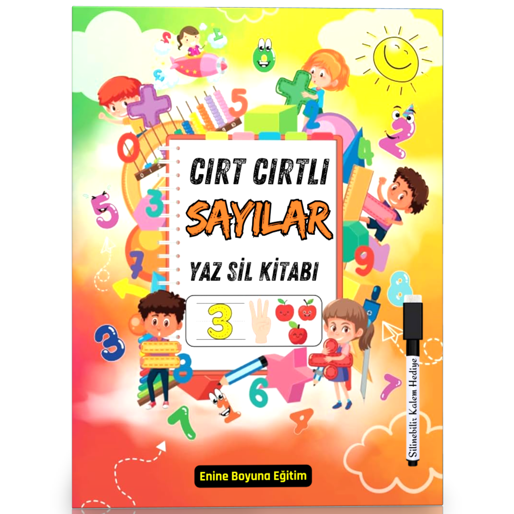 Cırt Cırtlı Sayılar Yaz-Sil Kitabı