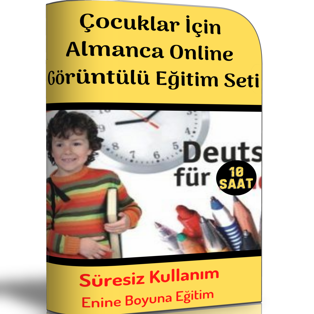 Çocuklar İçin Almanca Online Görüntülü Eğitim Seti