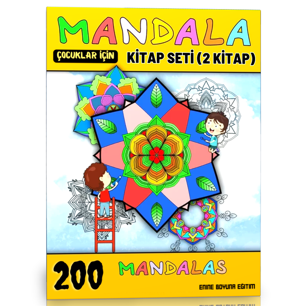 Çocuklar İçin Mandala Kitap Seti (200 Seçilmiş Mandala)