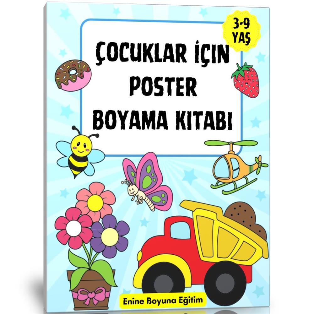 Çocuklar İçin Poster Boyama Kitabı 