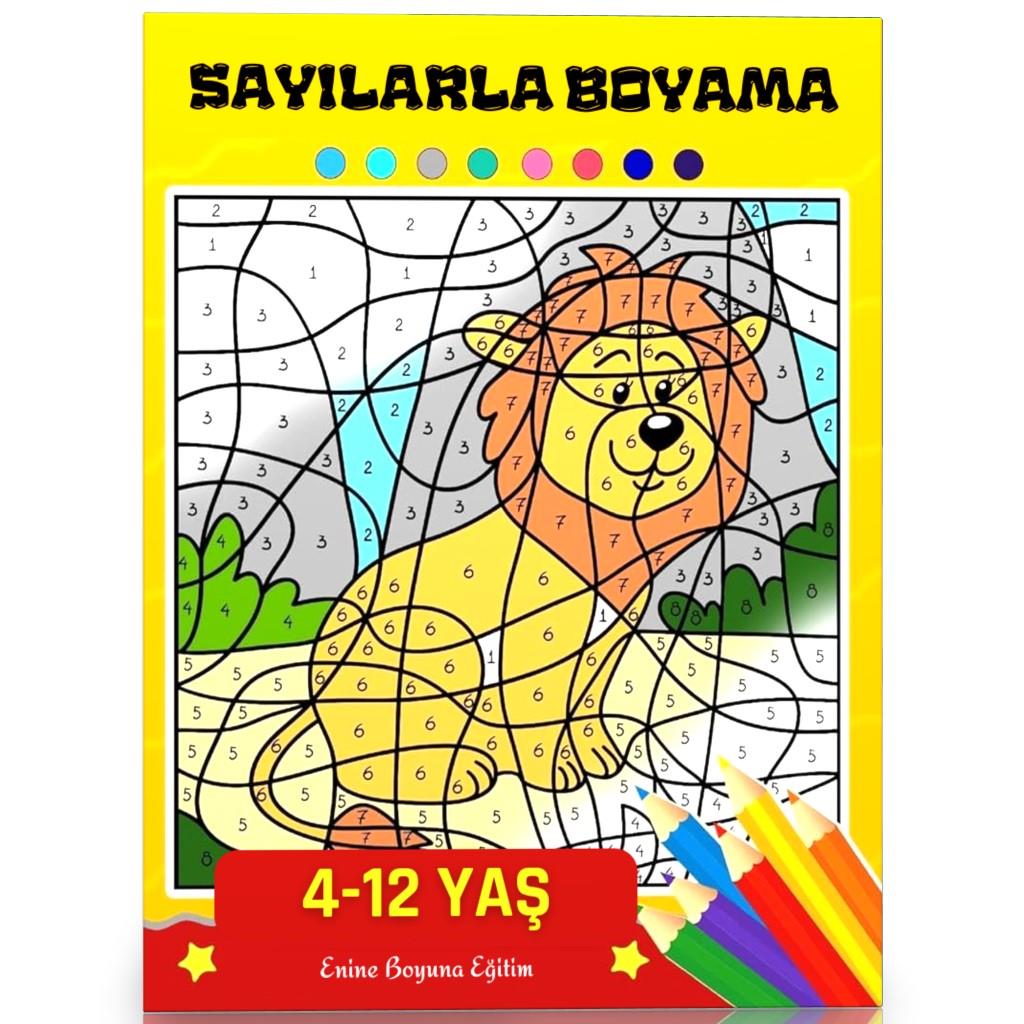 Çocuklar İçin Sayılarla Boyama Seti (2 Spiralli Kitap)