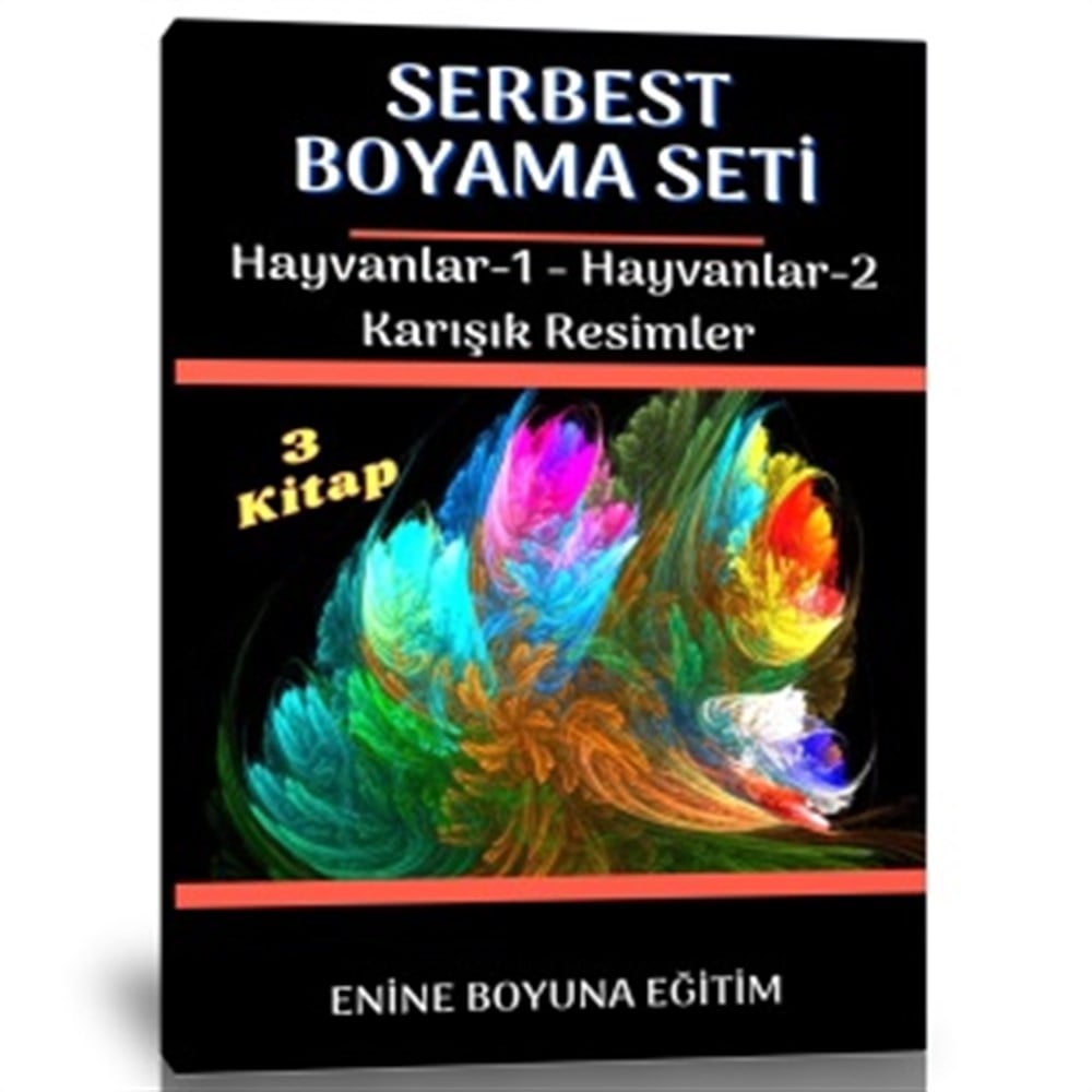 Çocuklar İçin Serbest Boyama Kitap Seti (3 Kitap)