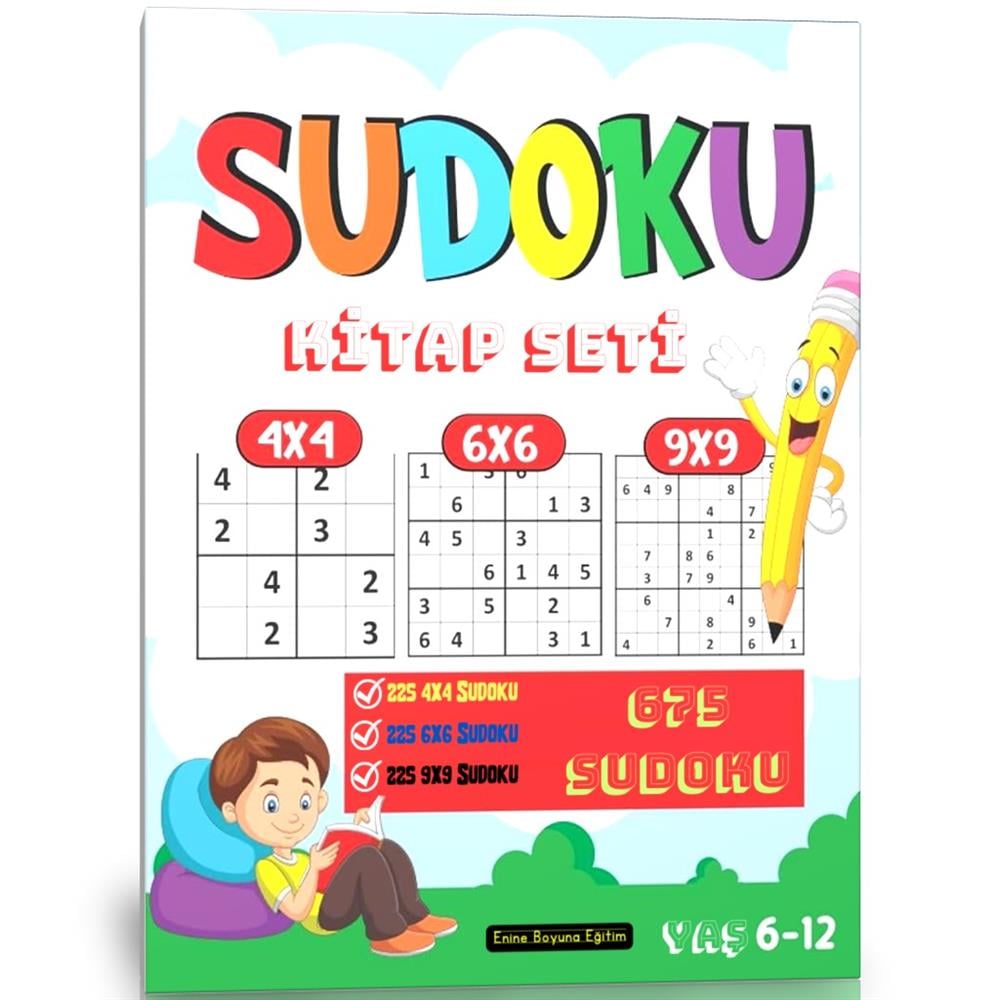 Çocuklar İçin Sudoku Kitap Seti (3 Kitap)