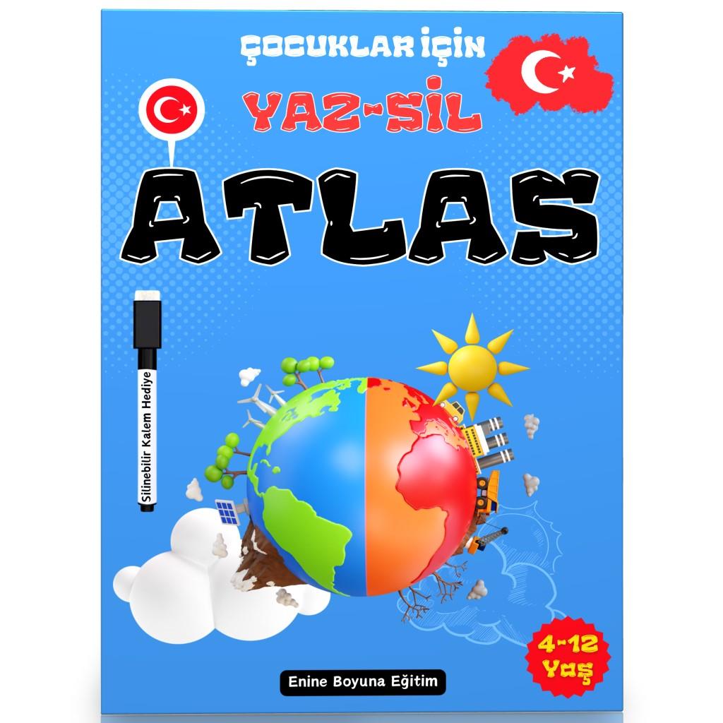 Çocuklar İçin YAZ-SİL ATLAS