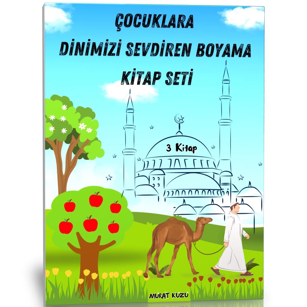 Çocuklara Dinimizi Sevdiren Boyama Kitap Seti (3 Kitap)