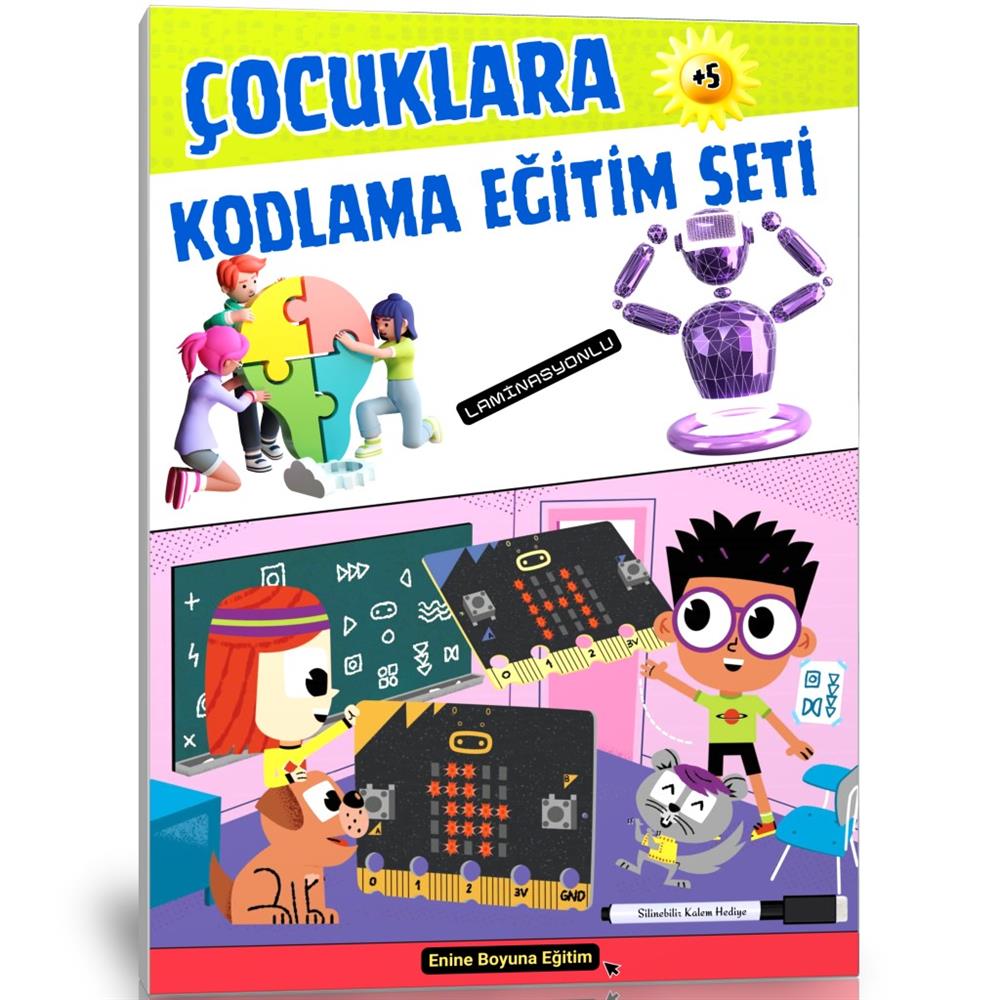 Çocuklara KODLAMA Eğitim Seti (Laminasyonlu Algoritma)