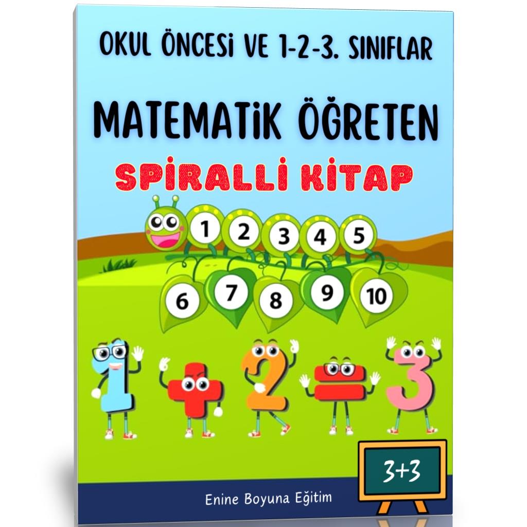 Çocuklara Matematik Öğreten Kitap (Spiralli)