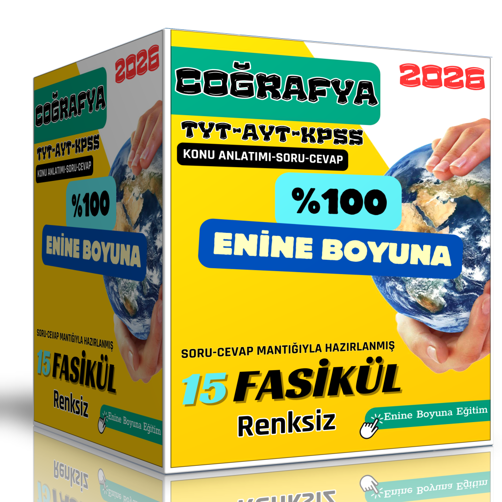 Coğrafya Fulleten Eğitim Seti (TYT-AYT-KPSS) – Renksiz