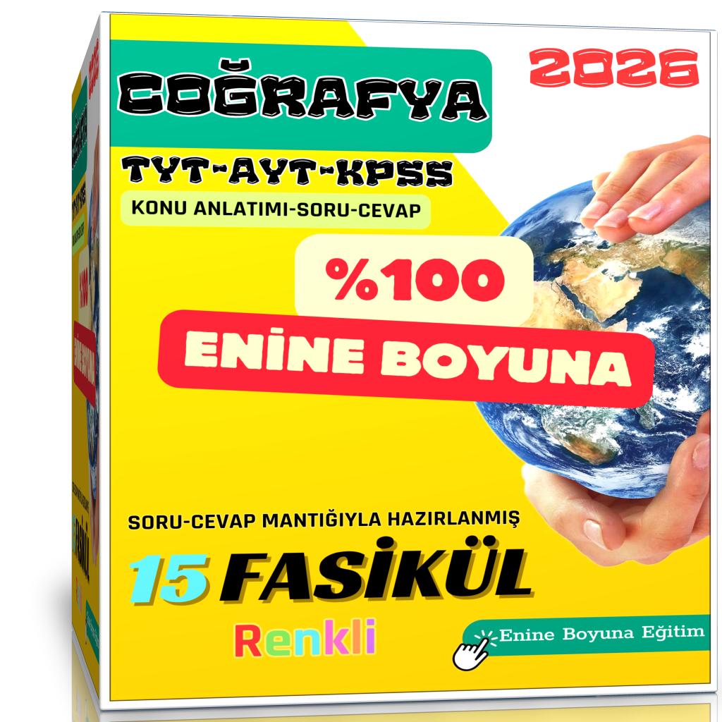 Coğrafya Fulleten Eğitim Seti (TYT-AYT-KPSS) – Renkli