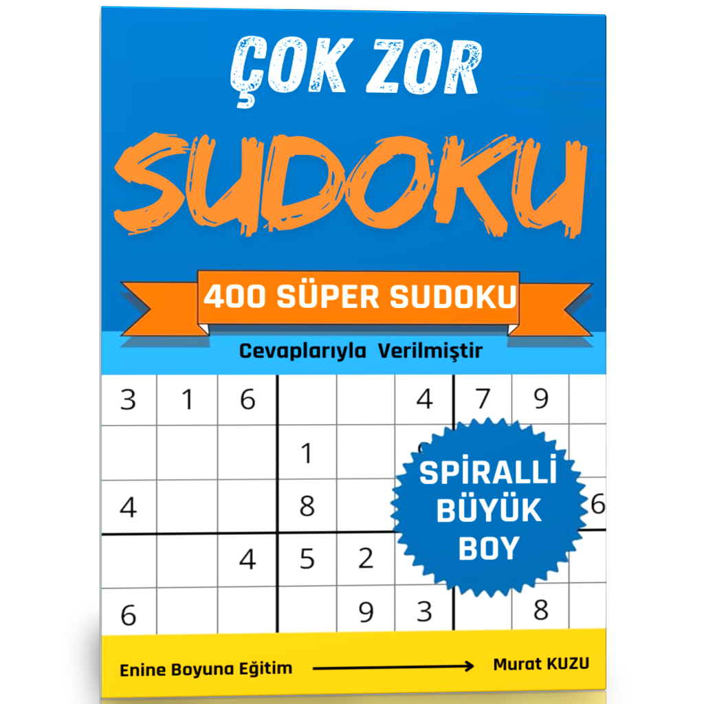 Çok ZOR Sudoku Kitabı (400 Süper Sudoku)