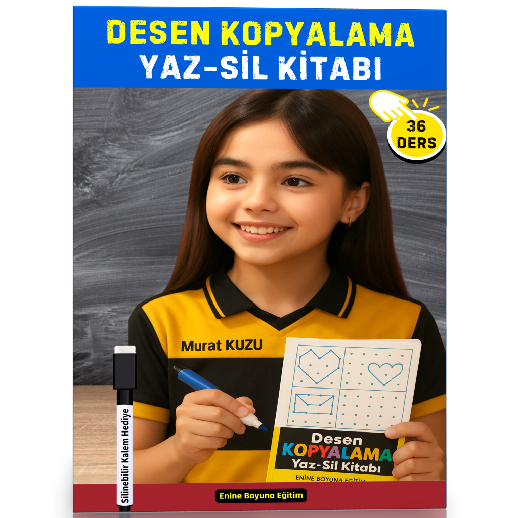 Desen Kopyalama YAZ-SİL Kitabı (Spiralli)