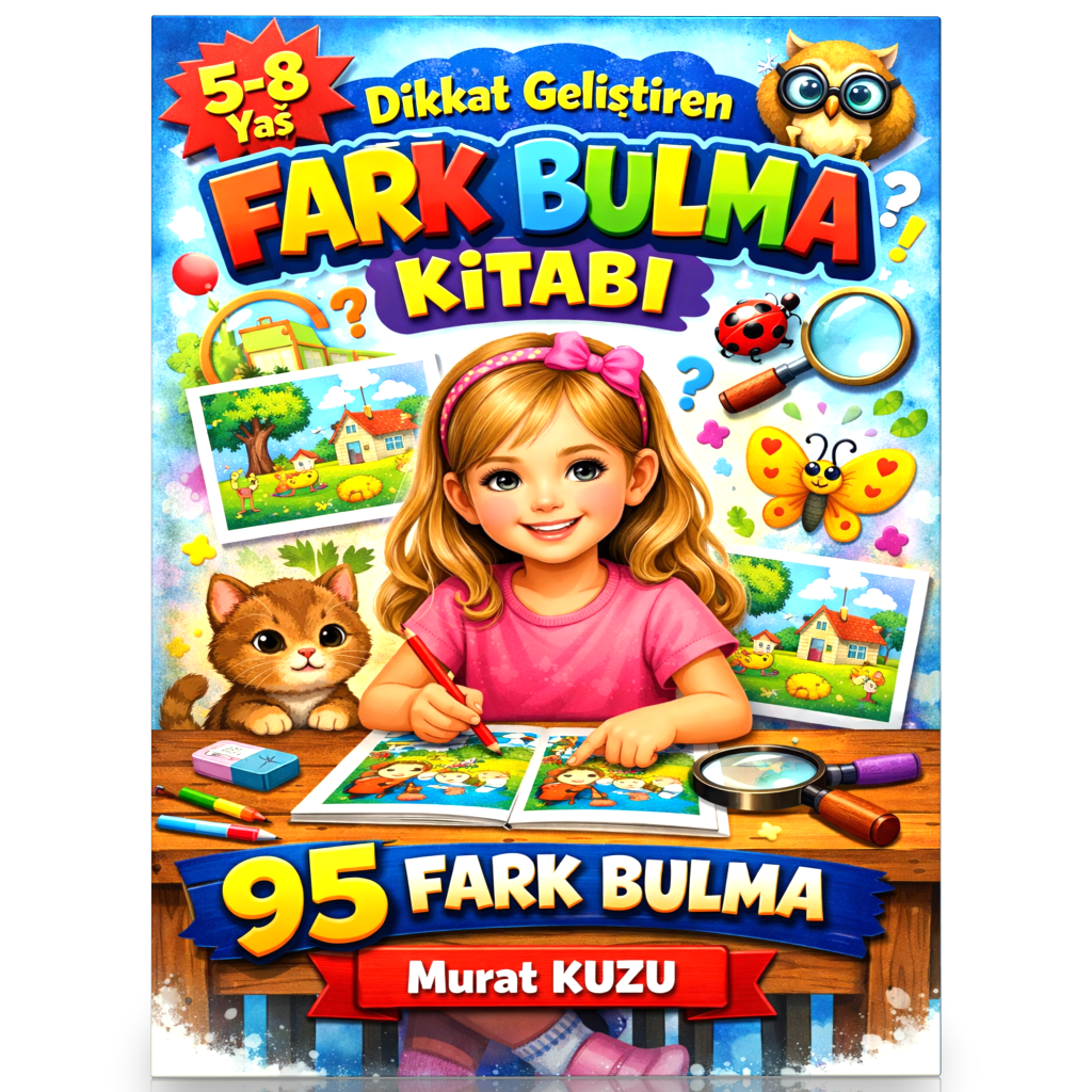 Dikkat Geliştiren Fark Bulma Kitabı