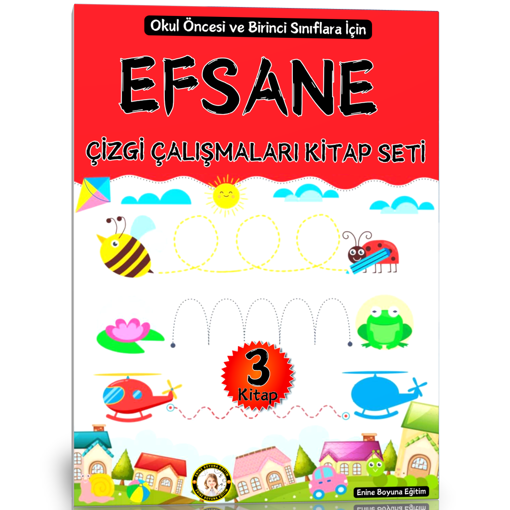 Efsane Çizgi Çalışmaları Kitap Seti (Okul Öncesi ve Birinci Sınıflar İçin)