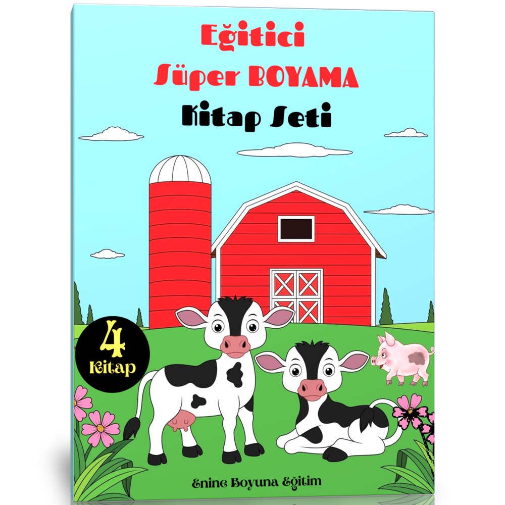 Eğitici Süper Boyama Kitap Seti (4 Kitap)