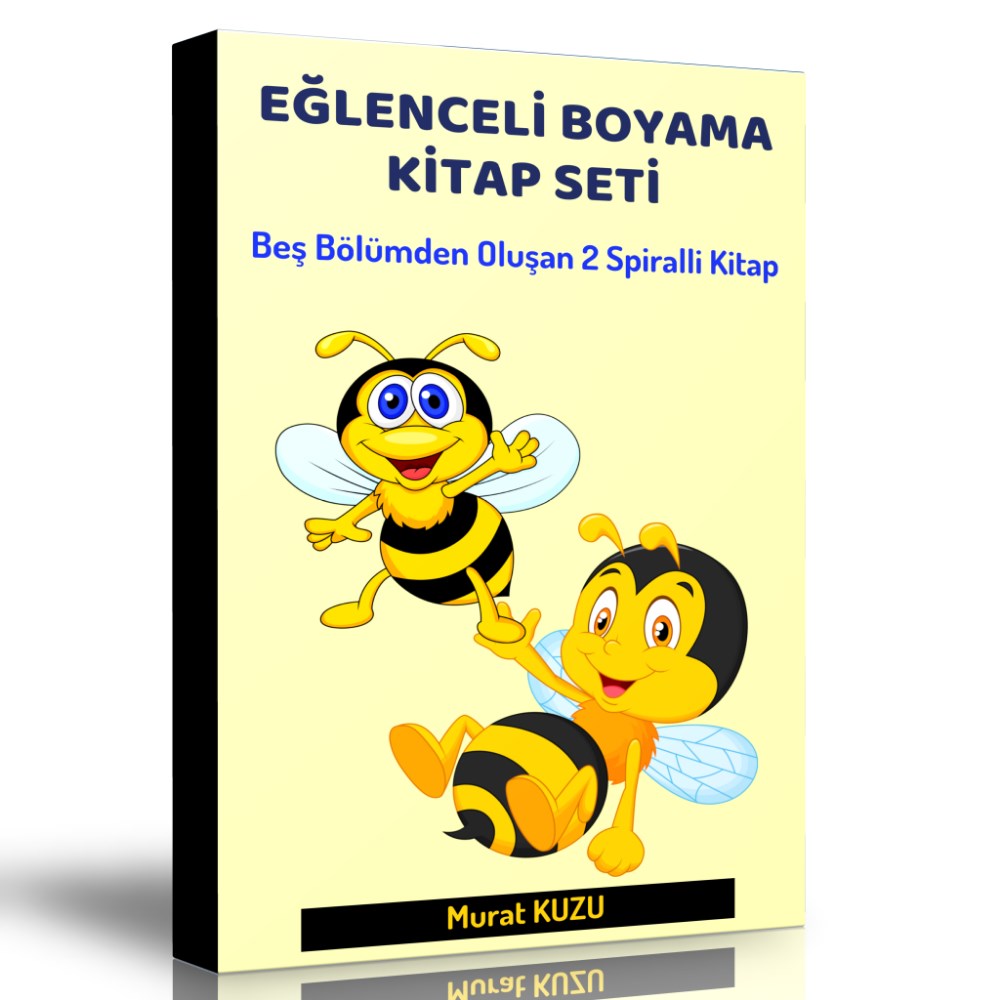 Eğlenceli Boyama Kitap Seti (2 Spiralli Kitap)