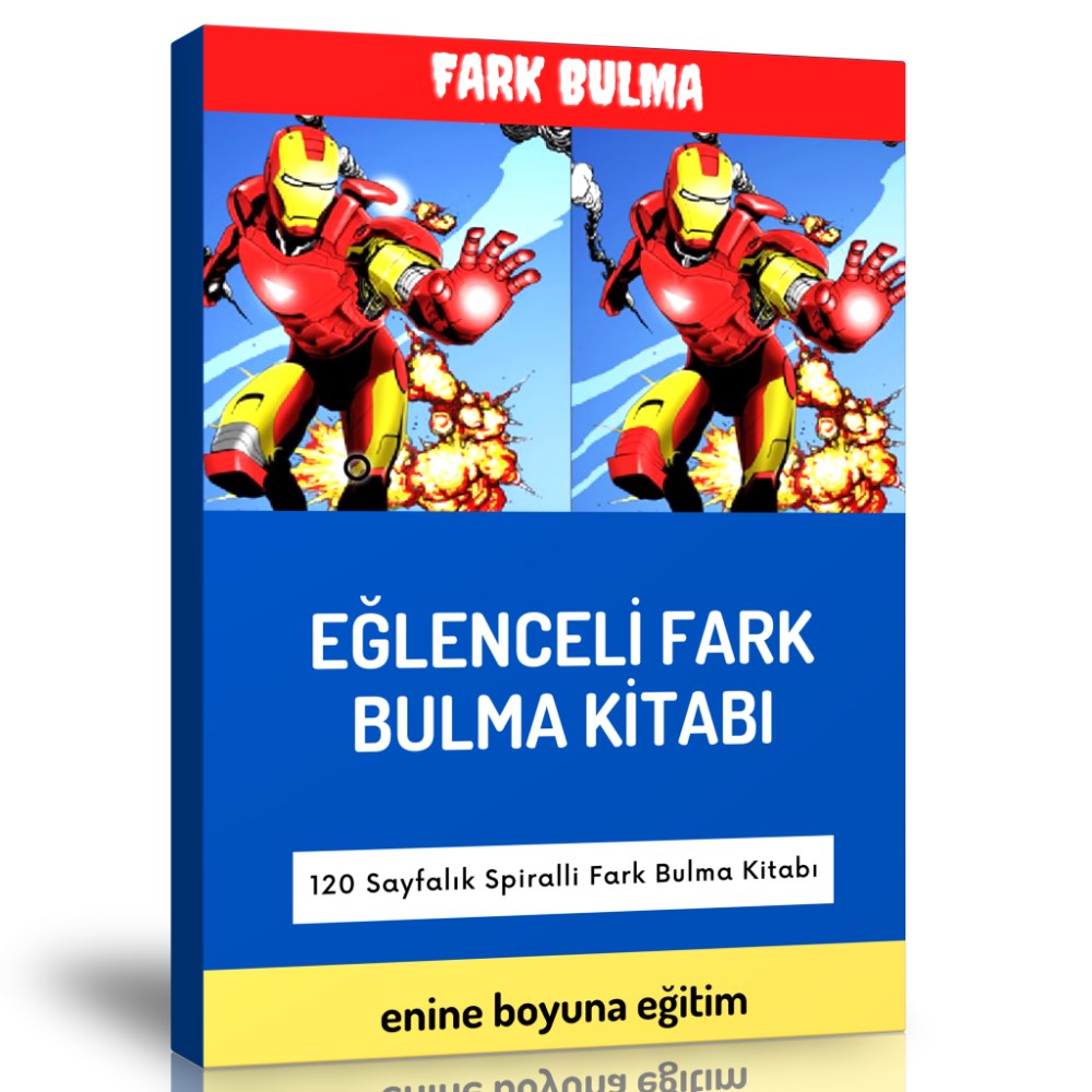 Eğlenceli Fark Bulma Kitabı (Spiralli)
