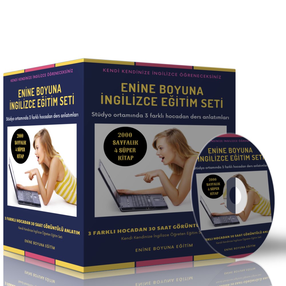 Enine Boyuna İngilizce Eğitim Seti (30 Saat Anlatım ve 2000 Sayfalık Kitap)