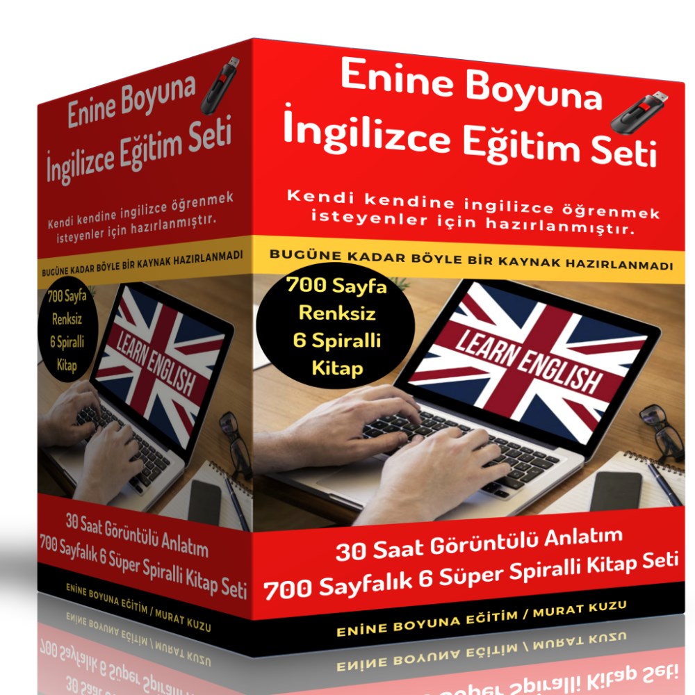 Enine Boyuna İngilizce Eğitim Seti (RENKSİZ)