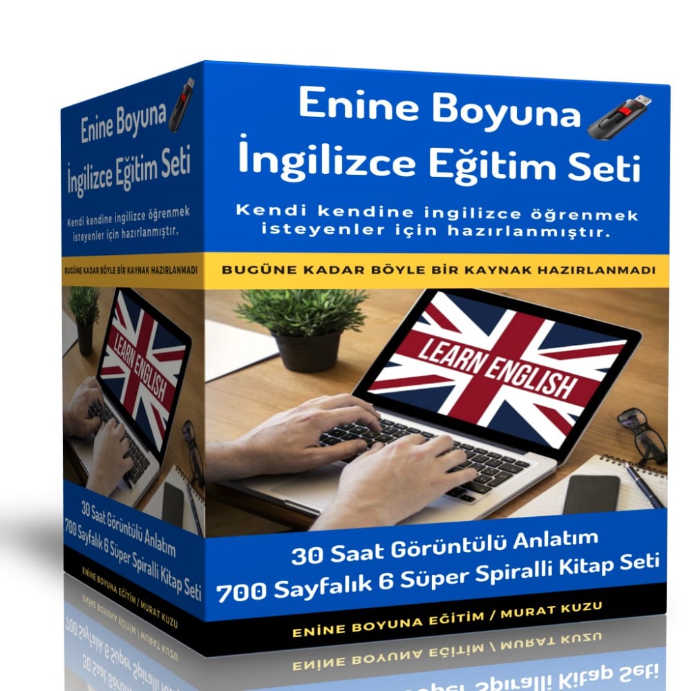 Enine Boyuna İngilizce Eğitim Seti (RENKLİ)