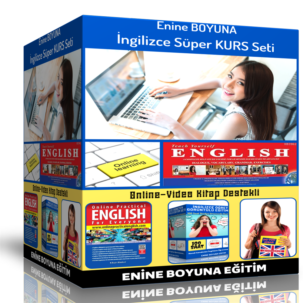Enine Boyuna İngilizce KURSU Eğitim Seti