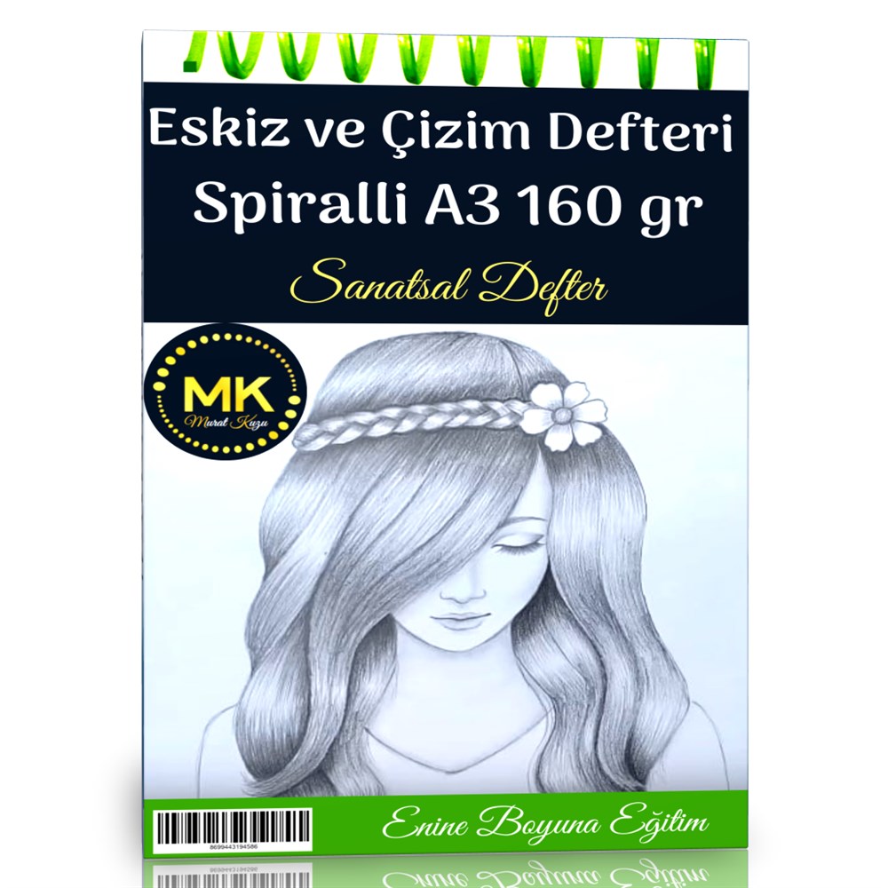 Eskiz ve Çizim Defteri Spiralli 60 Sayfa (30 Adet) A3 160 gr