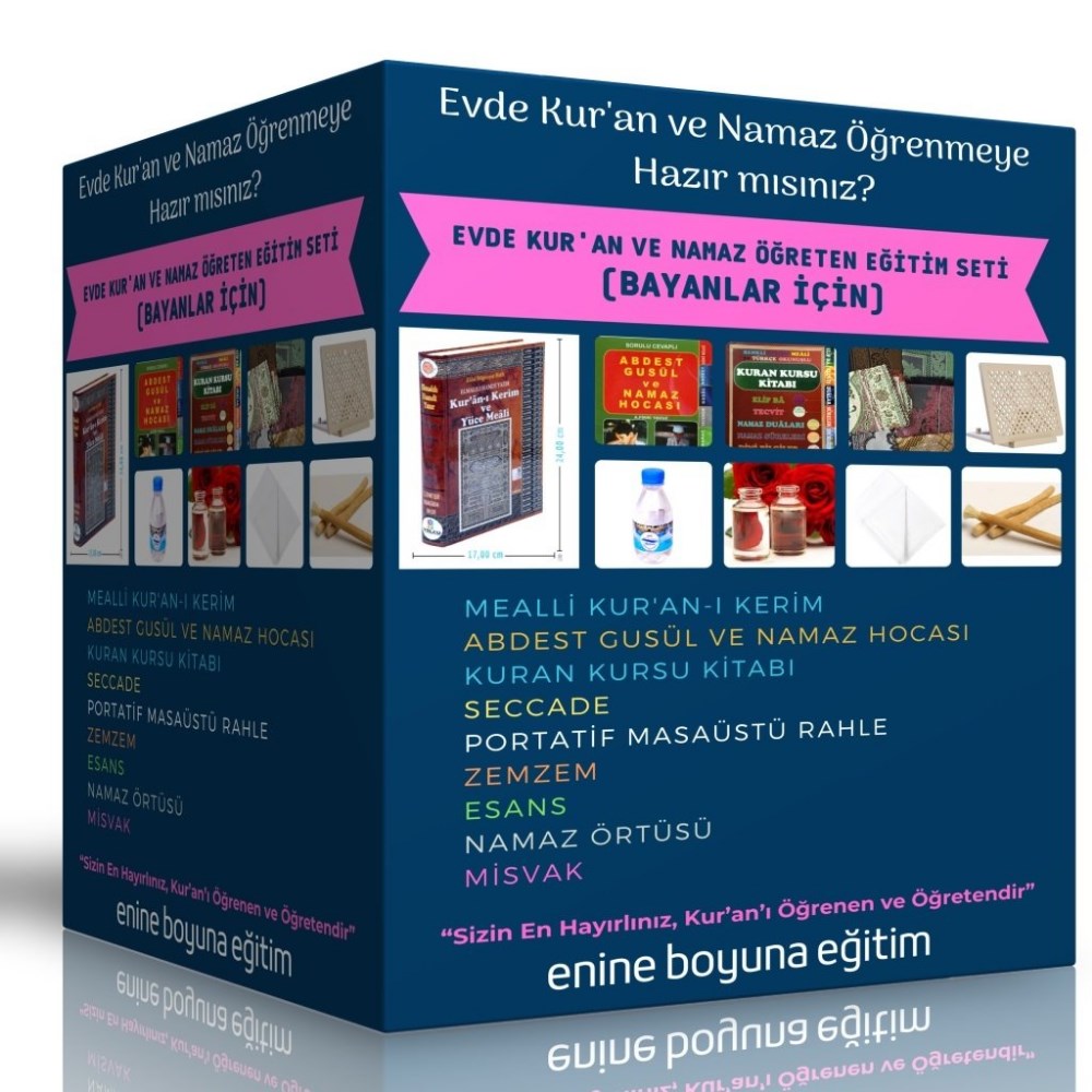 Evde Kur'an ve Namaz Öğreten Eğitim Seti (Bayanlar İçin)