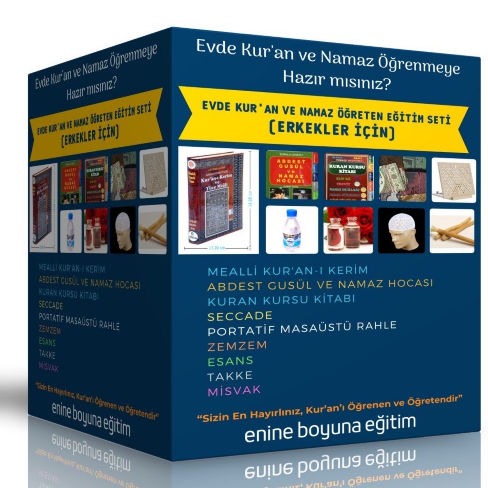 Evde Kur'an ve Namaz Öğreten Eğitim Seti (Erkekler İçin)