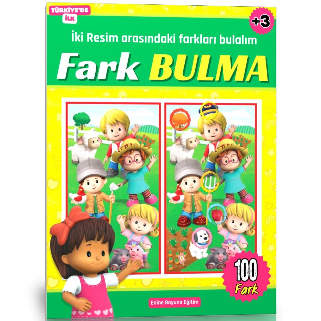 Fark Bulma Kitabı (100 TAM Sayfa Bulmaca)