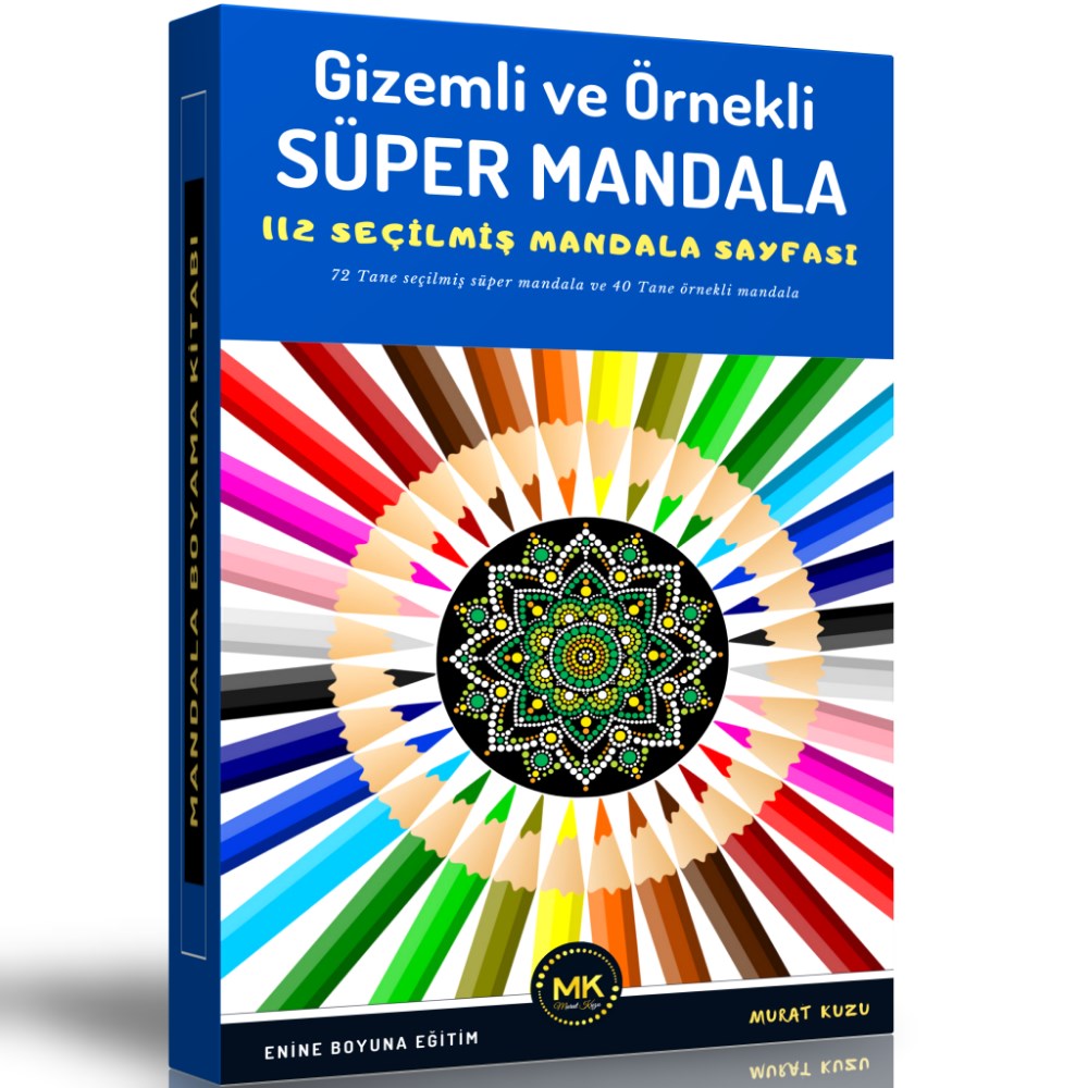 Gizemli ve Örnekli Mandala Kitabı (Spiralli)
