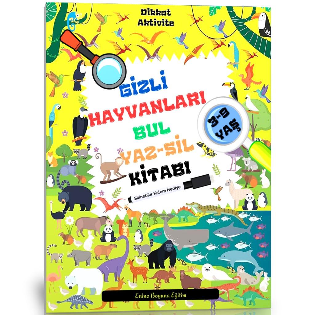 Gizli Hayvanları Bul YAZ-SİL Kitabı