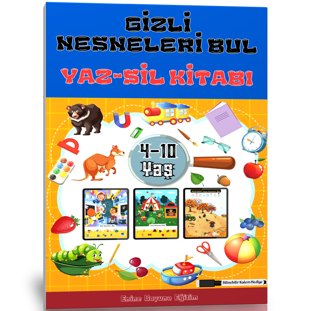 Gizli Nesneleri Bul YAZ-SİL Kitabı