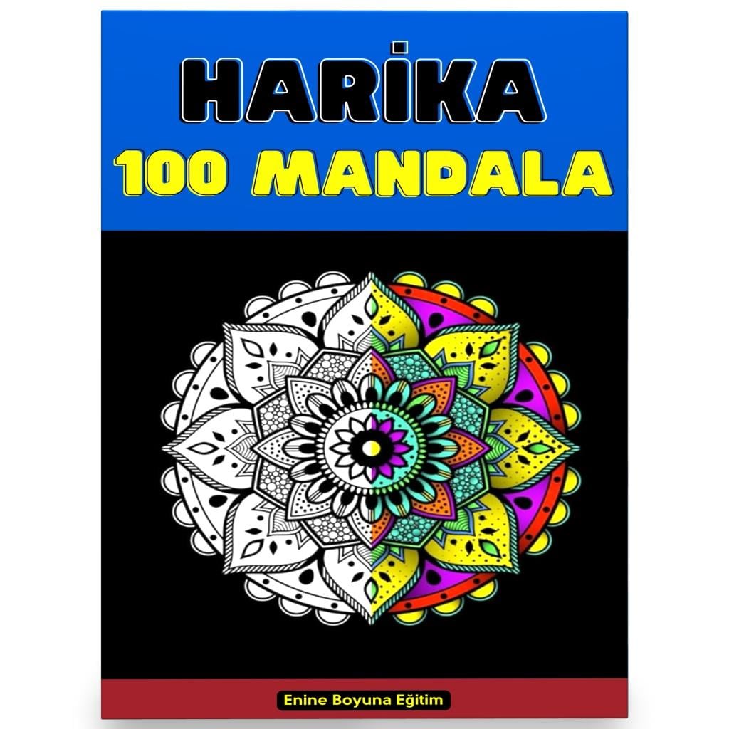 Harika 100 Mandala Boyama Kitabı (Seçilmiş 100 Mandala)