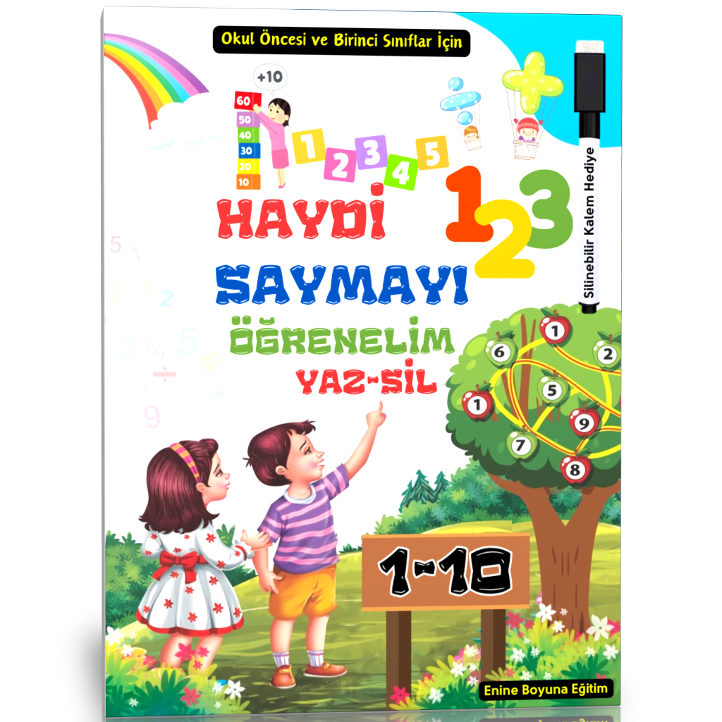 Haydi Saymayı Öğrenelim YAZ-SİL Kitabı